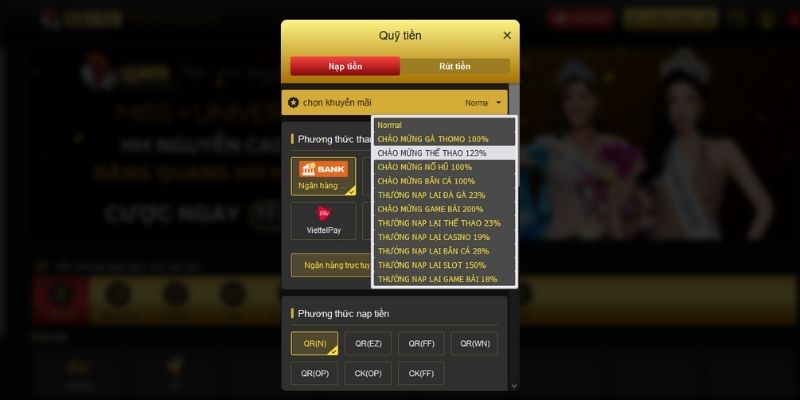 Lựa chọn khuyến mãi nạp tiền 123dzo bạn muốn