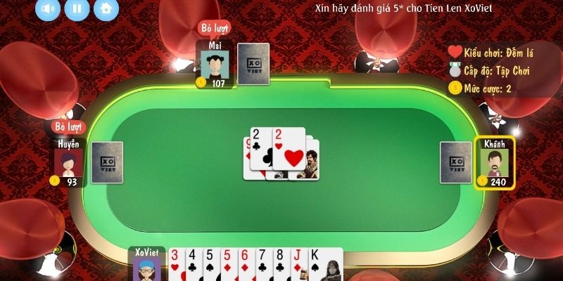 Tiến lên là 1 trong top 12 game bài đổi thưởng hot nhất hiện nay